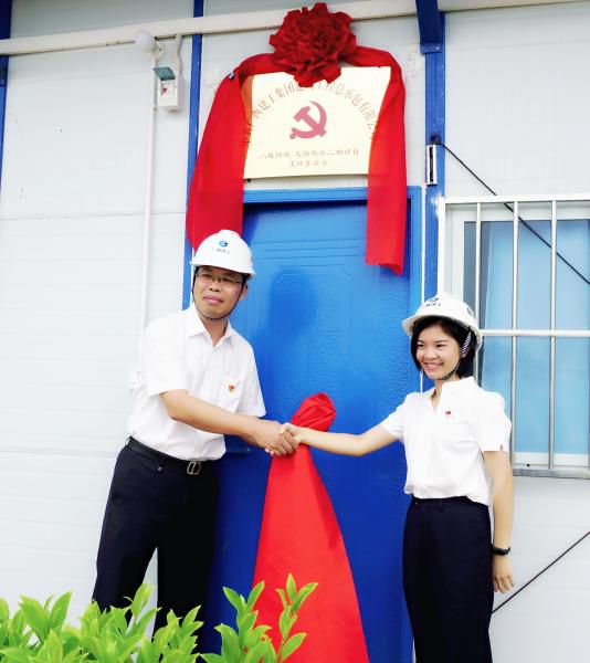 4.1陈祖训为项目党支部成立揭牌。。。谢微旋 摄700.JPG